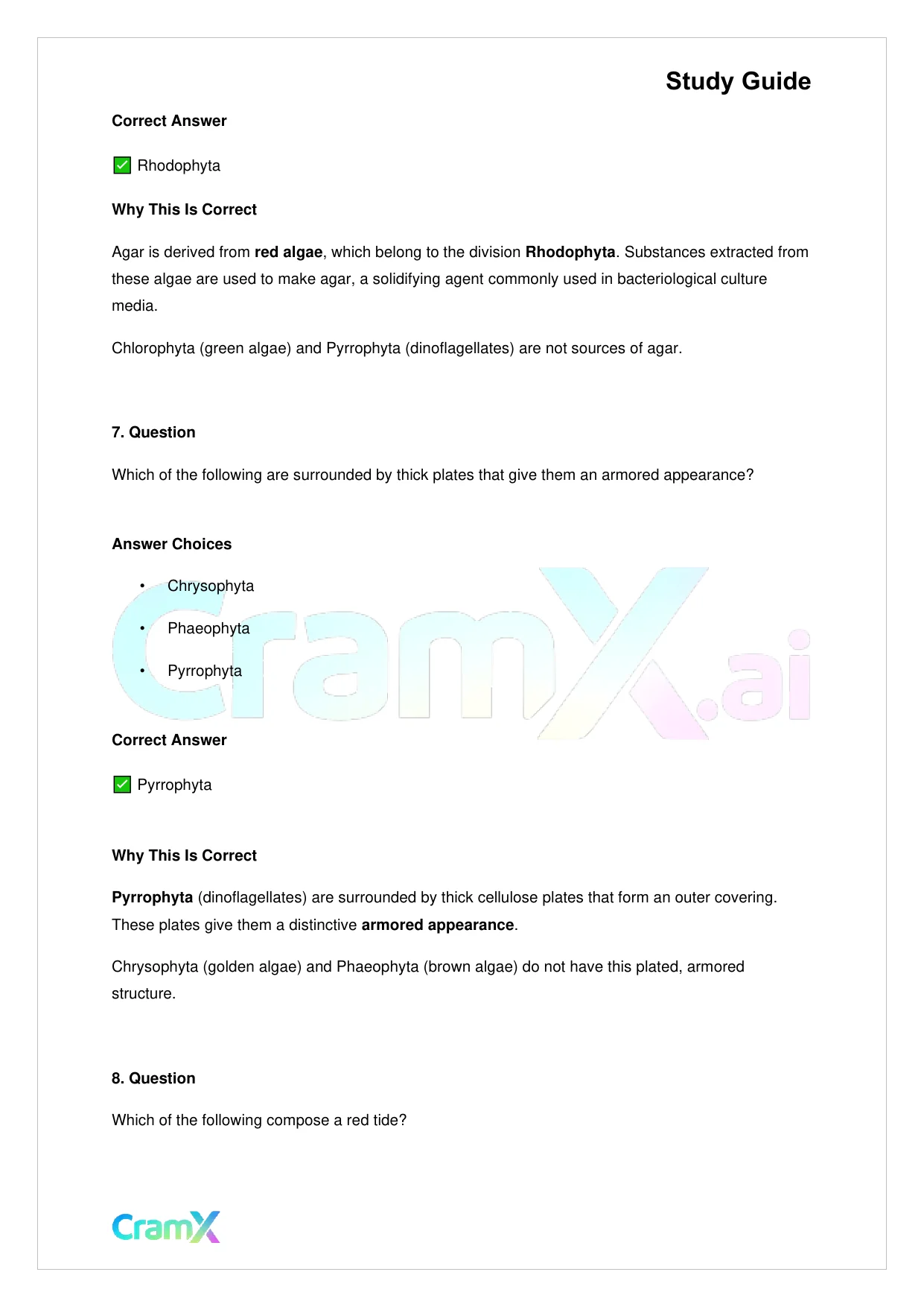 Biology - Protista - Page 7 preview image