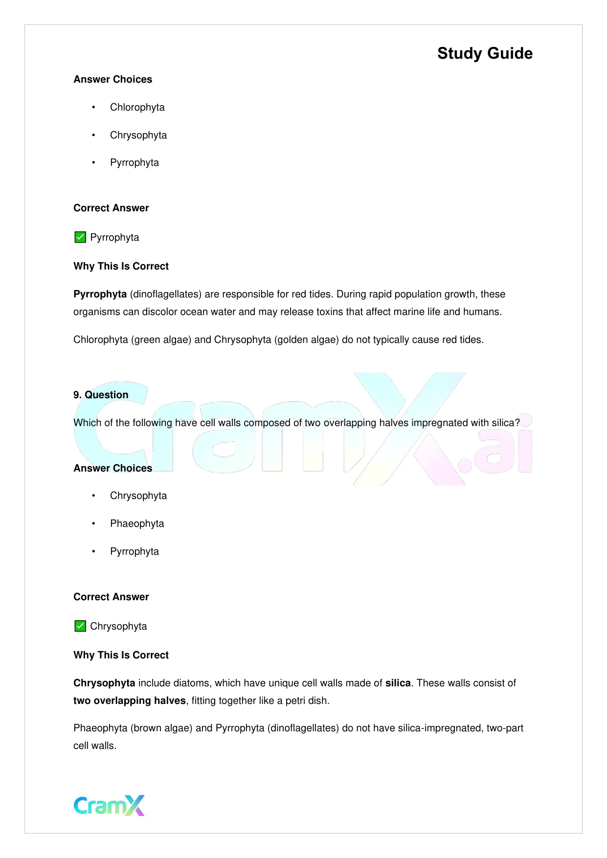 Biology - Protista - Page 8 preview image