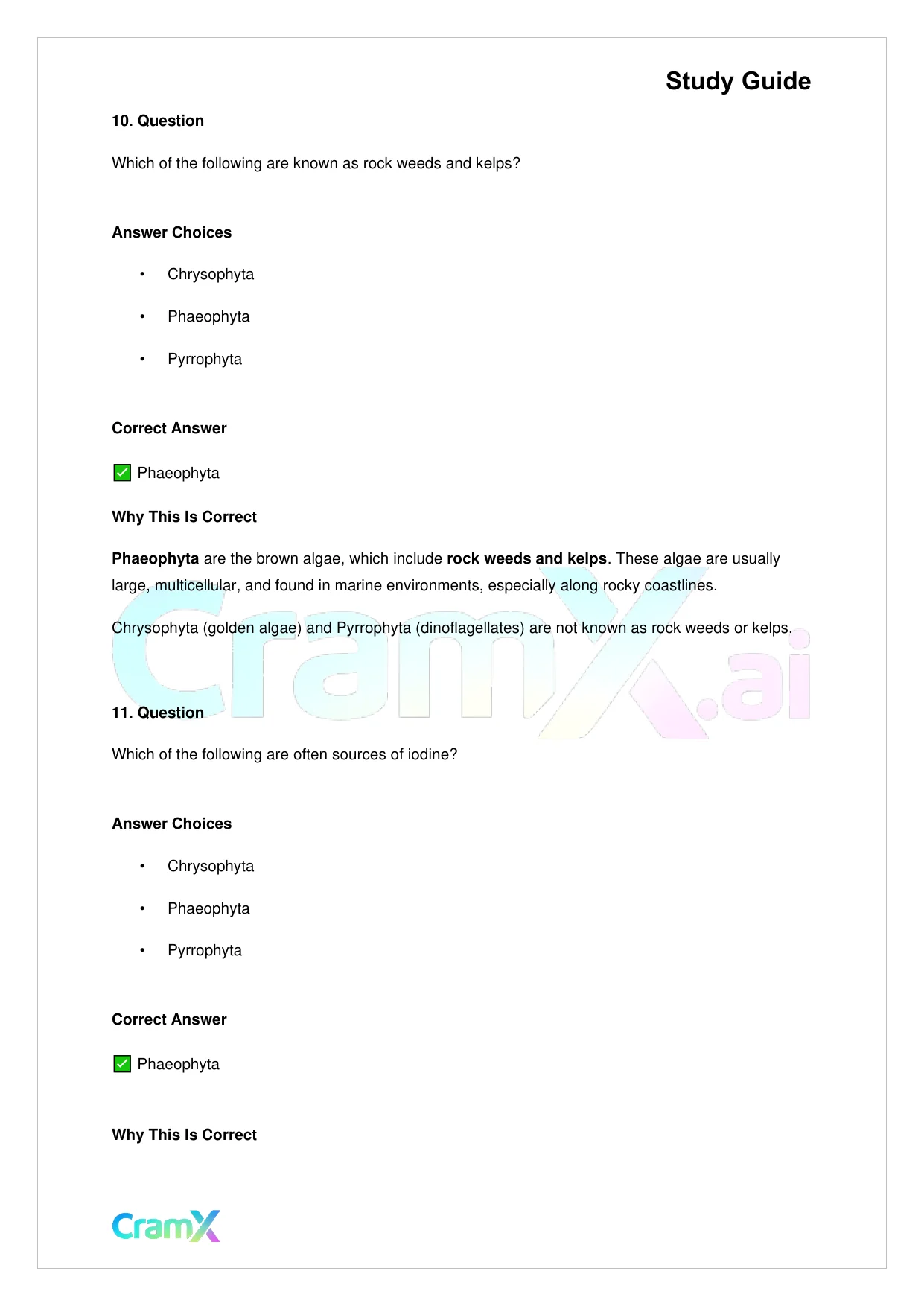 Biology - Protista - Page 9 preview image
