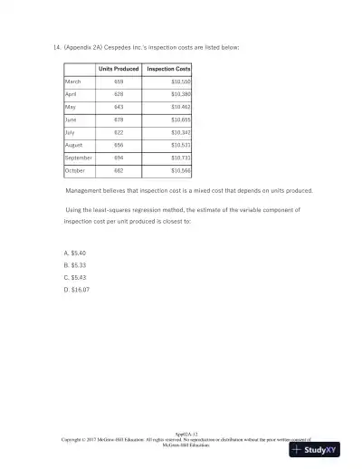 Managerial Accounting for Managers 4th Edition Test Bank - Page 13 preview image
