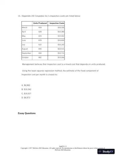 Managerial Accounting for Managers 4th Edition Test Bank - Page 14 preview image