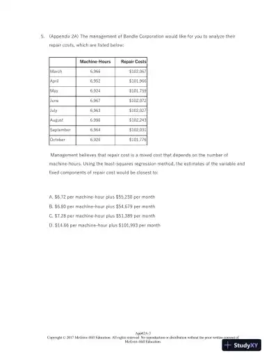 Managerial Accounting for Managers 4th Edition Test Bank - Page 4 preview image