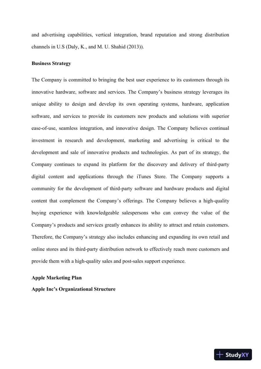 Organizational Assessment of Apple Inc.: Structure, Strategy, and Ethical Considerations, page 4