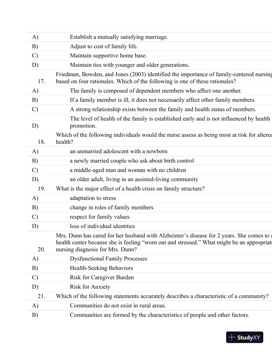 Test Bank For Fundamentals Of Nursing: The Art And Science Of Nursing Care Seventh, North American Edition Edition, page 25