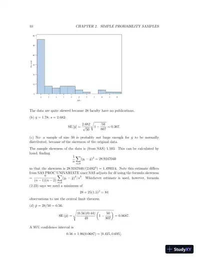 Sampling: Design and Analysis, 2nd Edition Solution Manual - Page 11 preview image