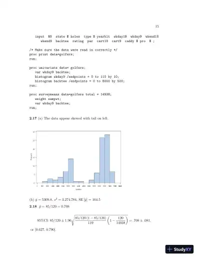 Sampling: Design and Analysis, 2nd Edition Solution Manual - Page 16 preview image