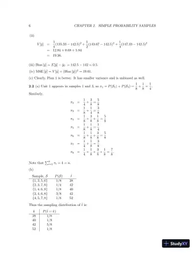 Sampling: Design and Analysis, 2nd Edition Solution Manual - Page 7 preview image