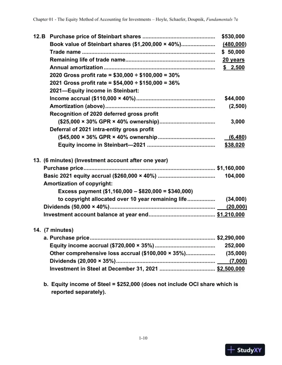 Solution Manual For Advanced Accounting, 14th Edition, page 11