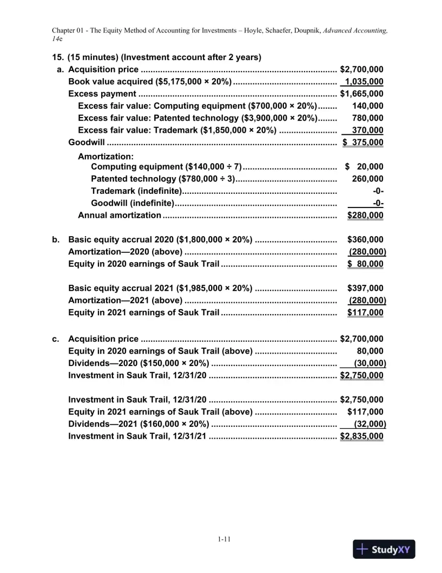 Solution Manual For Advanced Accounting, 14th Edition, page 12