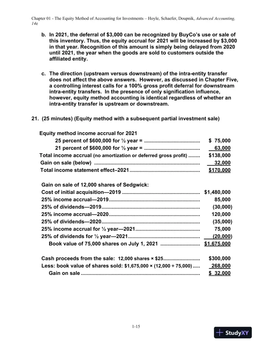 Solution Manual For Advanced Accounting, 14th Edition, page 16