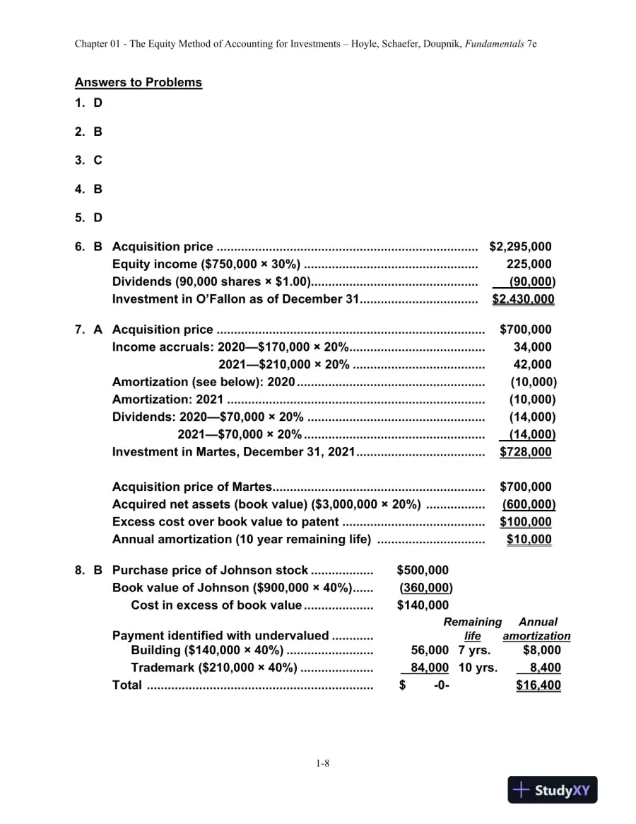 Solution Manual For Advanced Accounting, 14th Edition, page 9