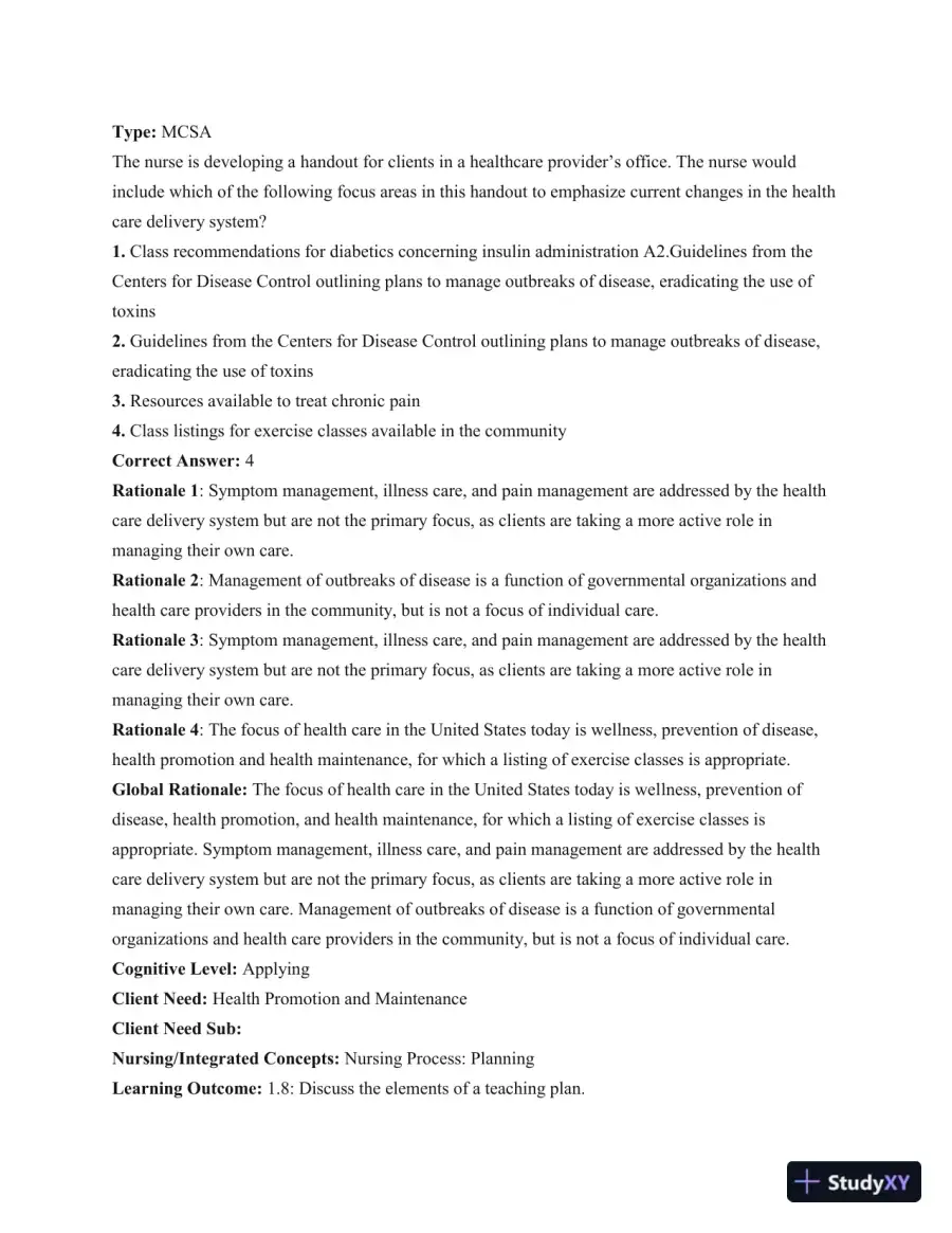 Test Bank For Health and Physical Assessment In Nursing, 2nd Edition, page 5