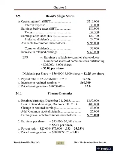 Foundations Of Financial Management, Tenth Canadian Edition Solution Manual - Page 14 preview image