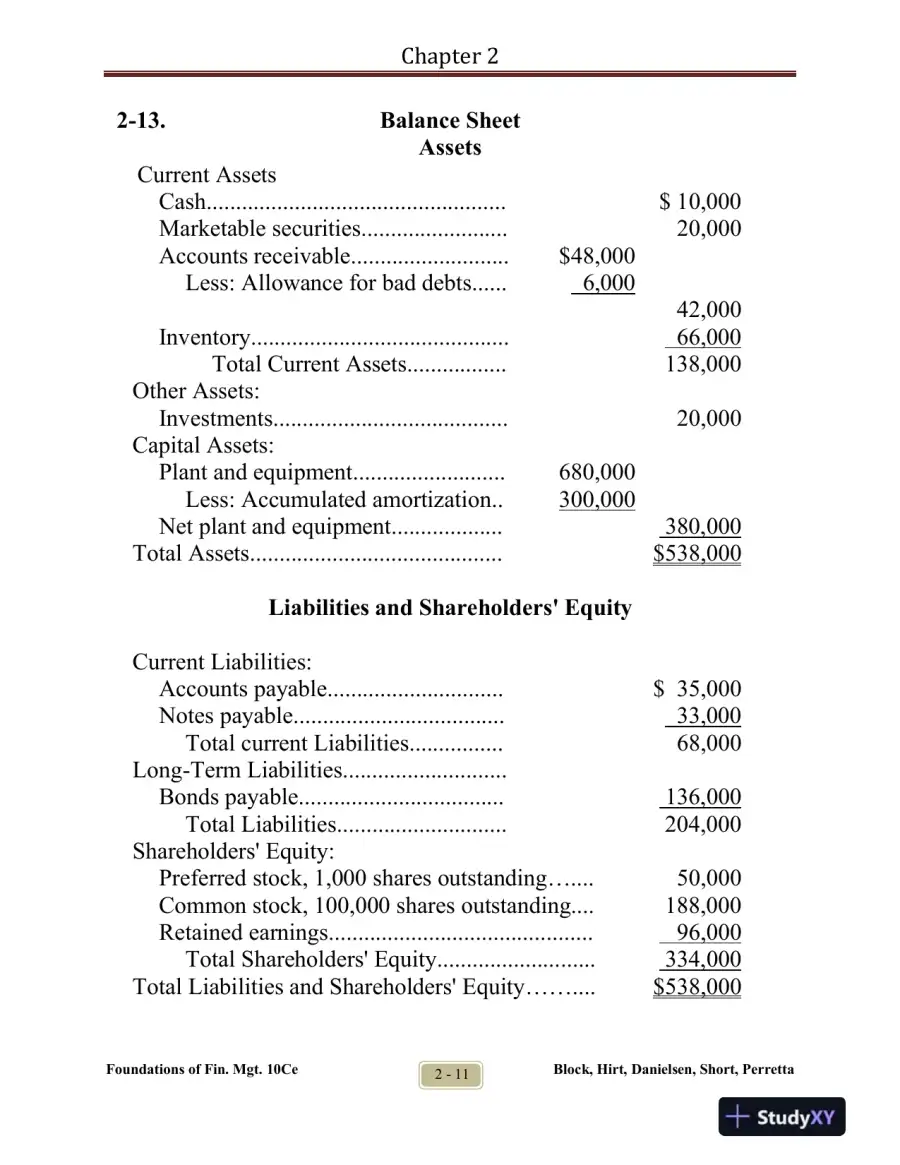 Foundations Of Financial Management, Tenth Canadian Edition Solution Manual, page 16