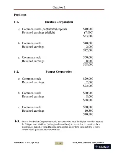 Foundations Of Financial Management, Tenth Canadian Edition Solution Manual - Page 4 preview image