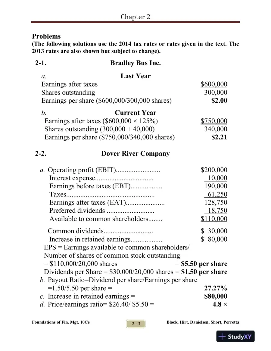 Foundations Of Financial Management, Tenth Canadian Edition Solution Manual, page 8
