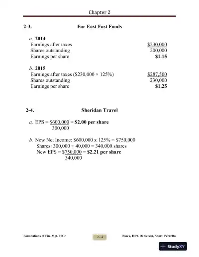 Foundations Of Financial Management, Tenth Canadian Edition Solution Manual - Page 9 preview image