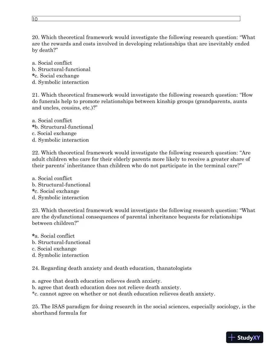 Test Bank For Understanding Dying, Death, and Bereavement, 7th Edition, page 14