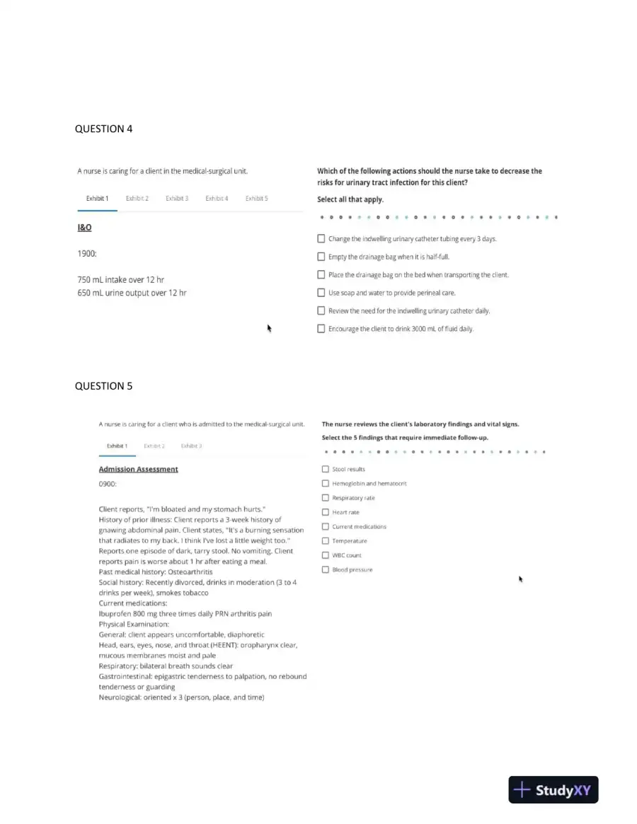 2023 ATI RN Medical Surgical Proctored Exam With Answers (50 Solved Questions), page 3