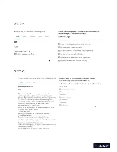 2023 ATI RN Medical Surgical Proctored Exam With Answers (50 Solved Questions) - Page 3 preview image