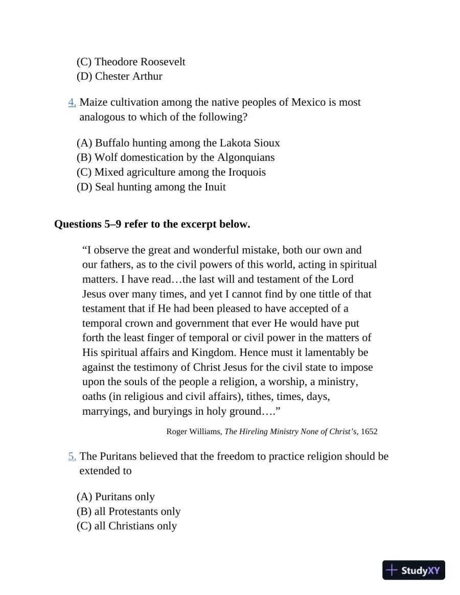 Princeton Review AP U.S. History Prep, 2023: 3 Practice Tests + Complete Content Review (2022), page 30
