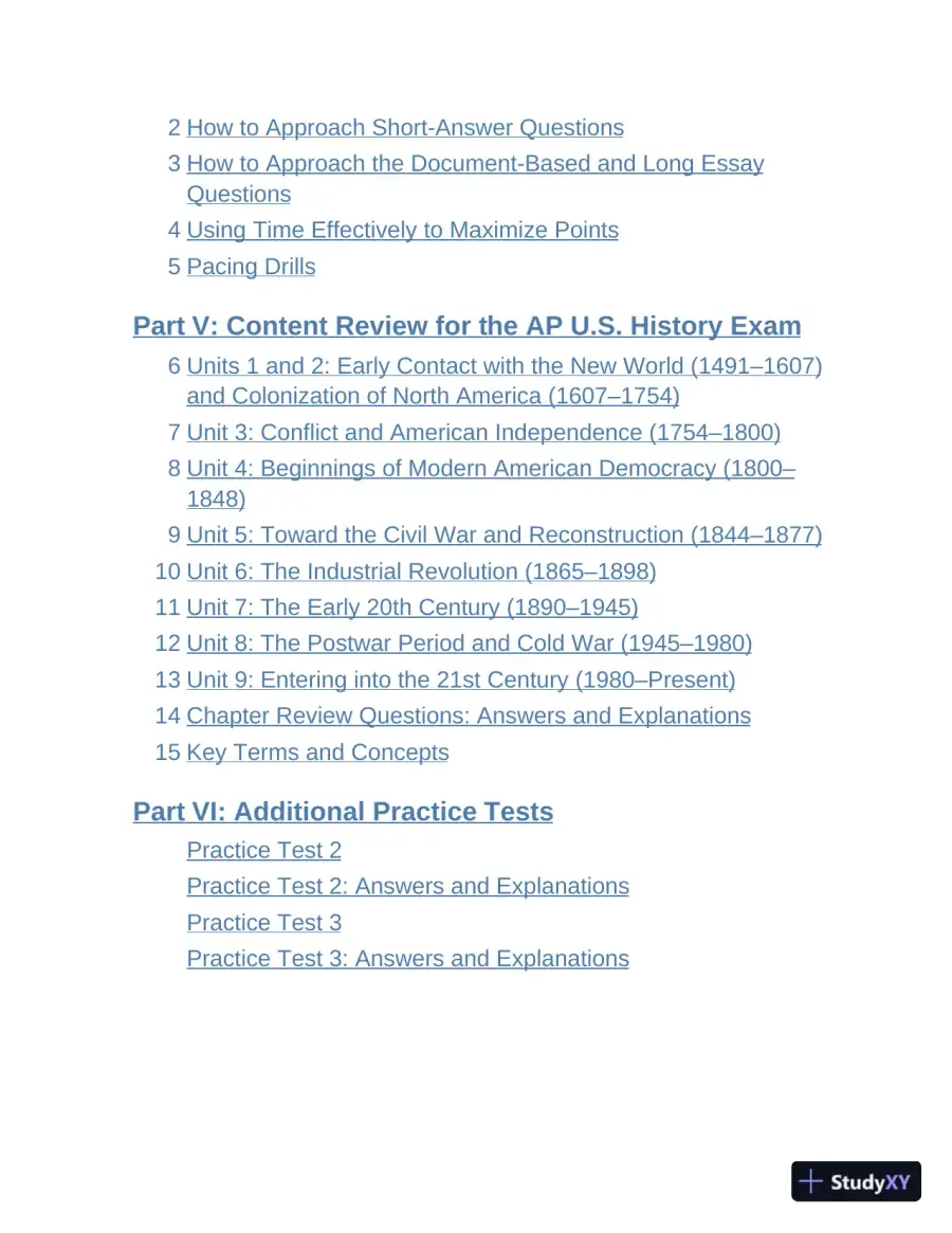 Princeton Review AP U.S. History Prep, 2023: 3 Practice Tests + Complete Content Review (2022), page 8