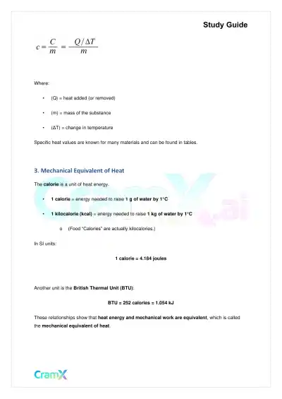 Physics – Thermodynamics - Page 7 preview image