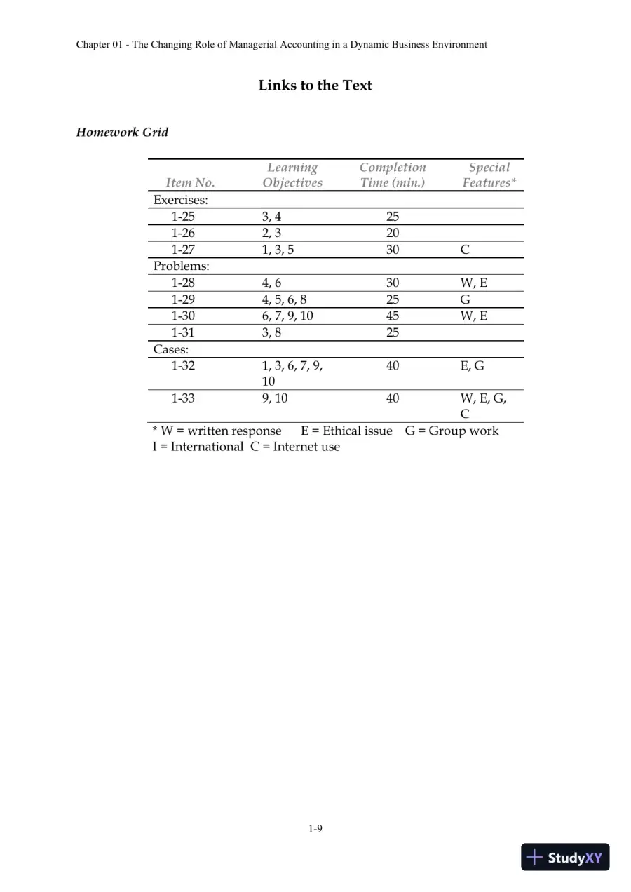 Solution Manual For Managerial Accounting: Creating Value in a Dynamic Business Environment, 10th Edition, page 11
