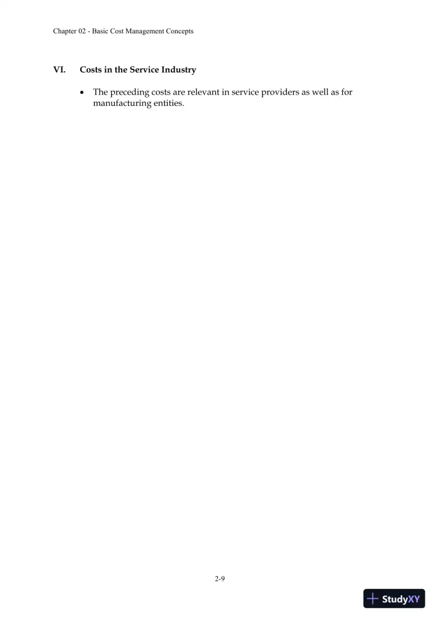 Solution Manual For Managerial Accounting: Creating Value in a Dynamic Business Environment, 10th Edition, page 20