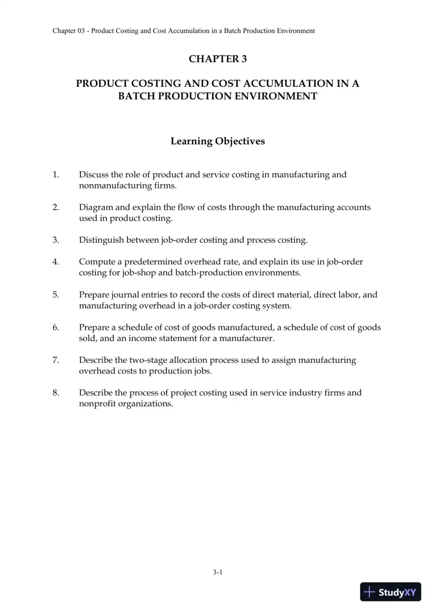Solution Manual For Managerial Accounting: Creating Value in a Dynamic Business Environment, 10th Edition, page 24