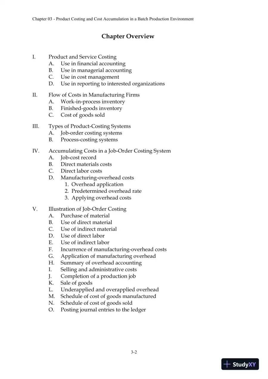Solution Manual For Managerial Accounting: Creating Value in a Dynamic Business Environment, 10th Edition, page 25