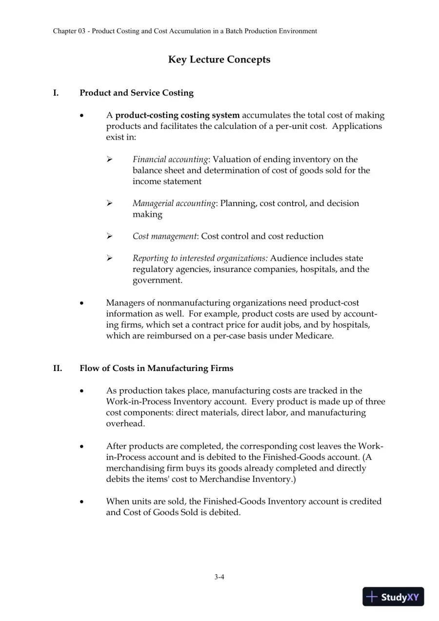 Solution Manual For Managerial Accounting: Creating Value in a Dynamic Business Environment, 10th Edition, page 27