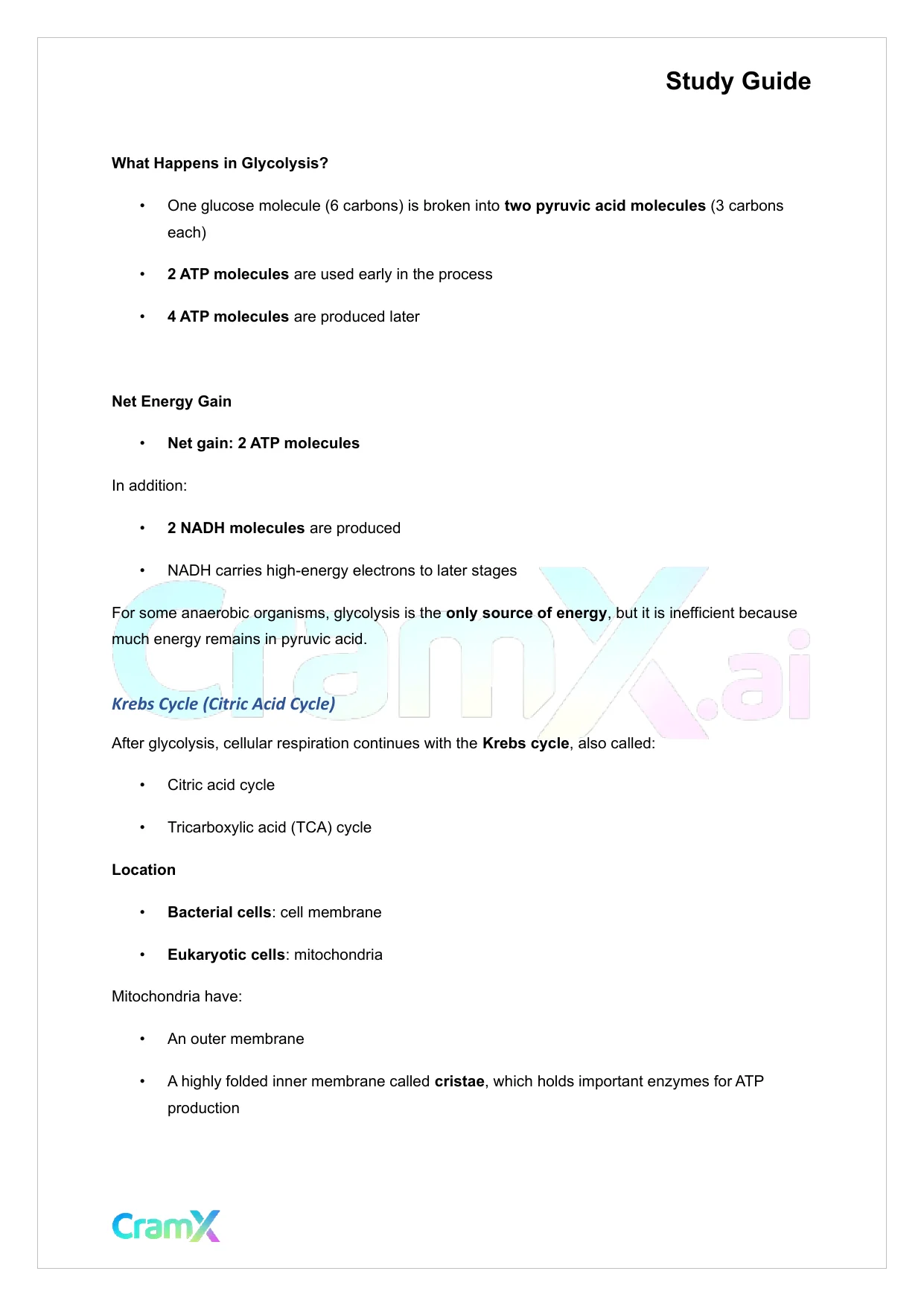 Microbiology - Microbial Metabolism - Page 3 preview image