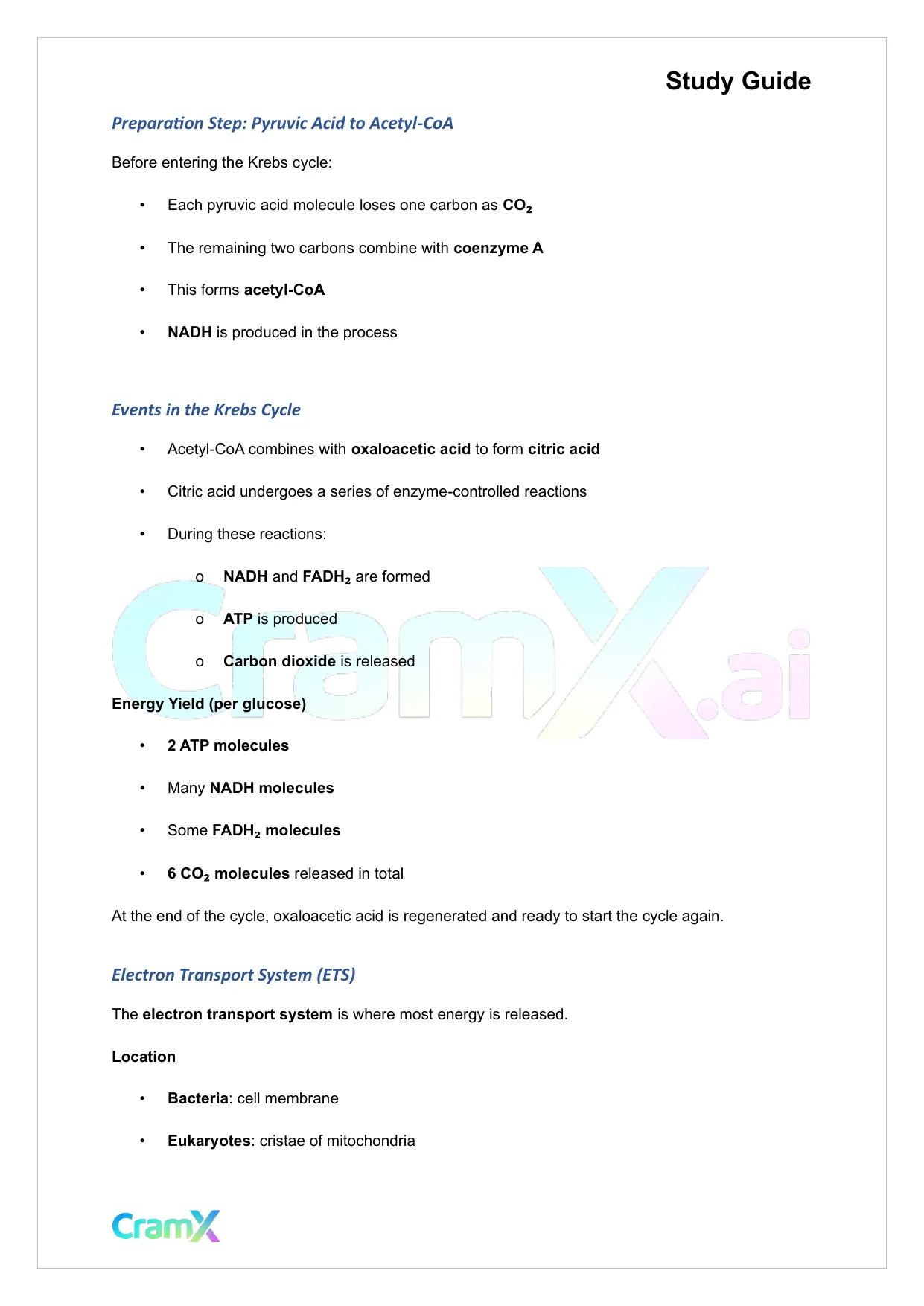 Microbiology - Microbial Metabolism - Page 4 preview image