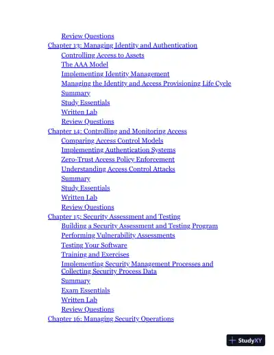 ISC2 CISSP Certified Information Systems Security Professional Official Study Guide and Practice Tests (2024) - Page 10 preview image