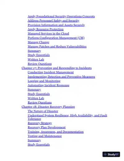 ISC2 CISSP Certified Information Systems Security Professional Official Study Guide and Practice Tests (2024) - Page 11 preview image