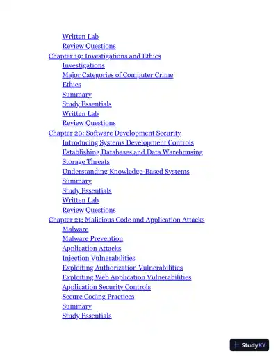 ISC2 CISSP Certified Information Systems Security Professional Official Study Guide and Practice Tests (2024) - Page 12 preview image