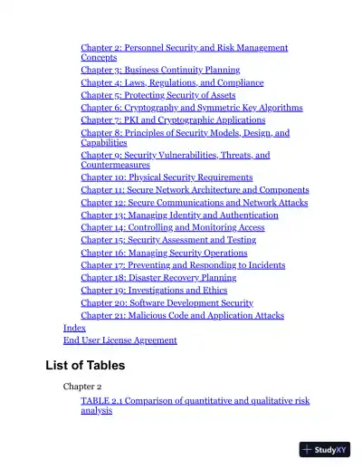 ISC2 CISSP Certified Information Systems Security Professional Official Study Guide and Practice Tests (2024) - Page 14 preview image