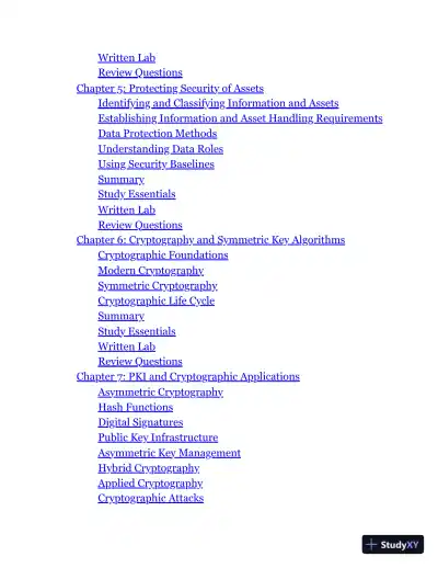 ISC2 CISSP Certified Information Systems Security Professional Official Study Guide and Practice Tests (2024) - Page 6 preview image