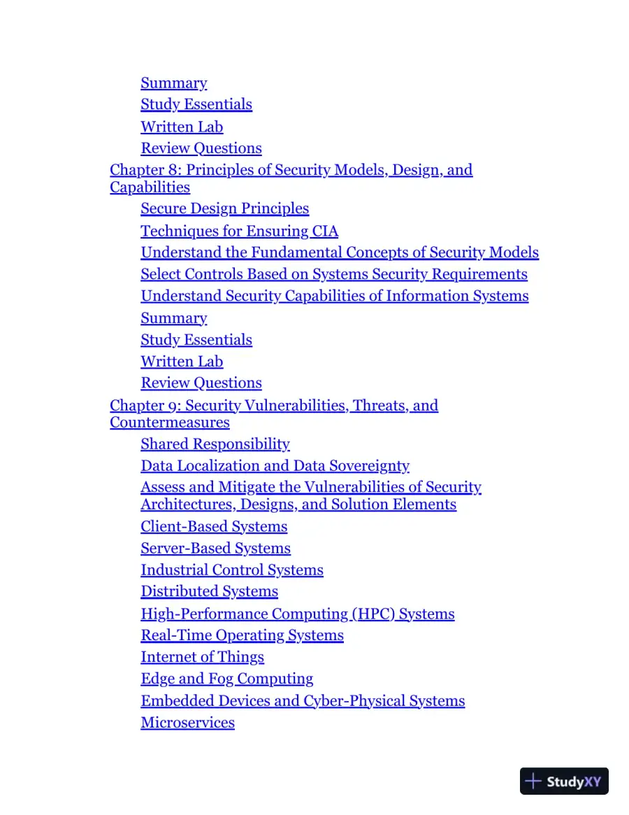 ISC2 CISSP Certified Information Systems Security Professional Official Study Guide and Practice Tests (2024), page 7