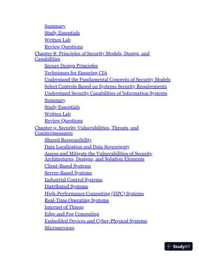 ISC2 CISSP Certified Information Systems Security Professional Official Study Guide and Practice Tests (2024) - Page 7 preview image
