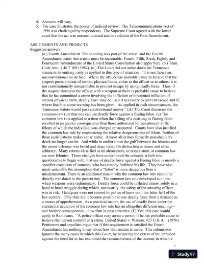 Solution Manual for Introduction to Law, 6th Edition - Page 10 preview image