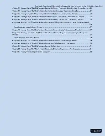 Test bank for Essentials of Maternity, Newborn, and Women's Health, 5th Edition (Chapters 1-51) - Page 4 preview image