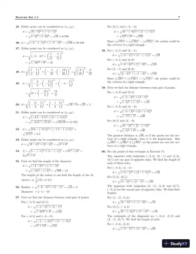 Solution Manual for Precalculus: A Right Triangle Approach, 5th Edition - Page 10 preview image