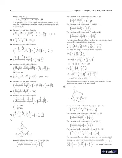 Solution Manual for Precalculus: A Right Triangle Approach, 5th Edition - Page 11 preview image