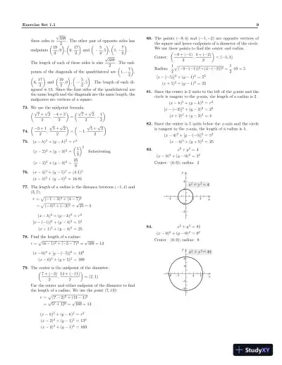 Solution Manual for Precalculus: A Right Triangle Approach, 5th Edition - Page 12 preview image