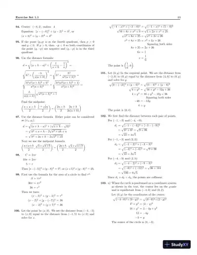 Solution Manual for Precalculus: A Right Triangle Approach, 5th Edition - Page 14 preview image
