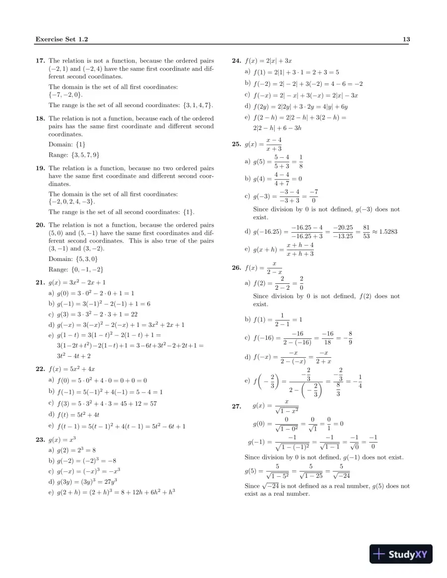 Solution Manual for Precalculus: A Right Triangle Approach, 5th Edition, page 16