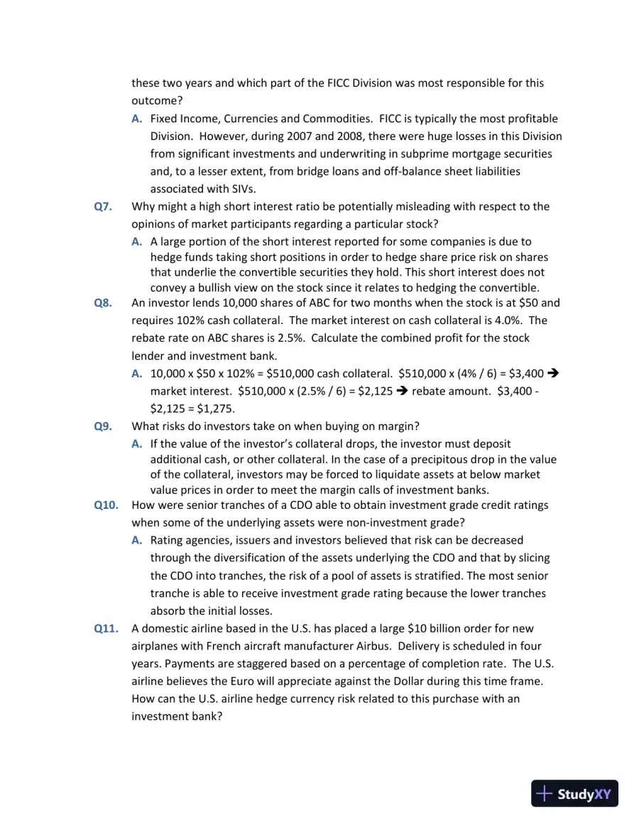 Solution Manual for Investment Banks, Hedge Funds, and Private Equity, 3rd Edition, page 13