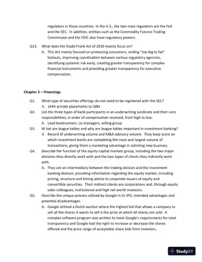 Solution Manual for Investment Banks, Hedge Funds, and Private Equity, 3rd Edition - Page 6 preview image